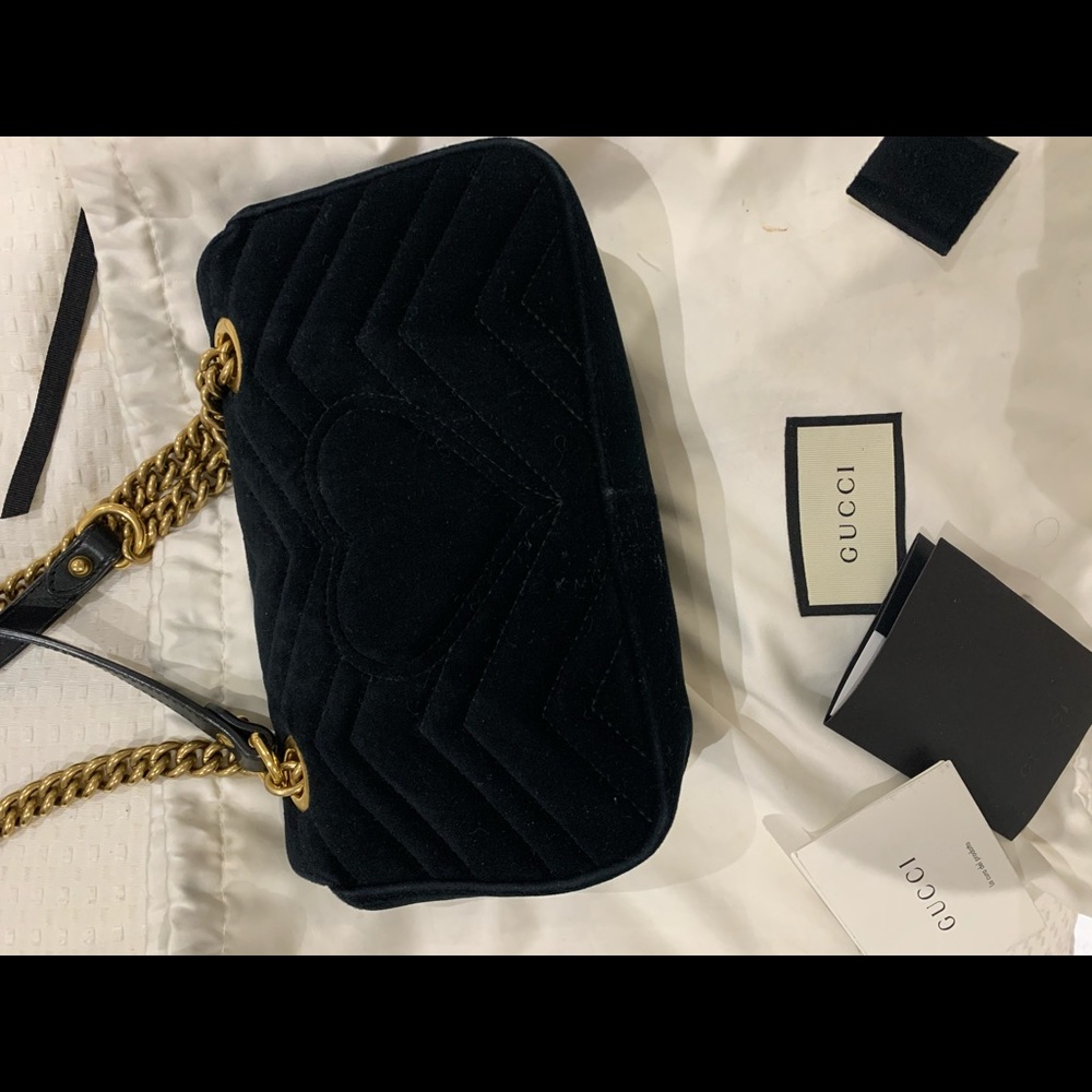 Gucci handbag velvet black - Picture 4 of 5